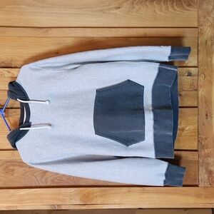 Todd Snyder + Champion Athleisure Pocket Sporty Heavyweight Hoodie, Medium, Gray